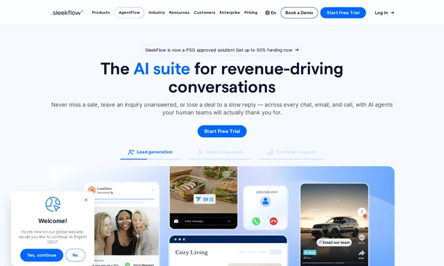 SleekFlow | AI Suite for Revenue-Driving Conversations