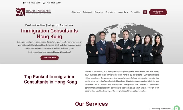 Simard & Associates Citizenship and Residency Immigration Consultant
