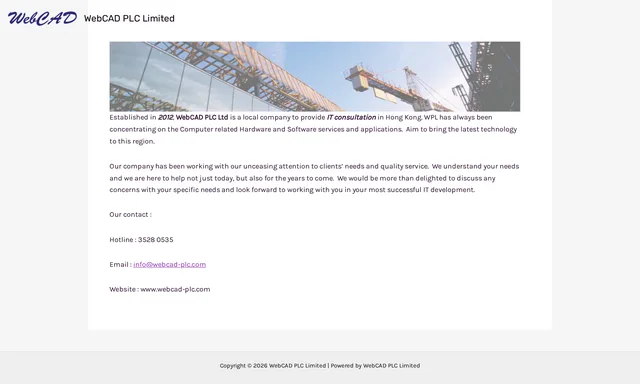 WebCAD PLC Limited