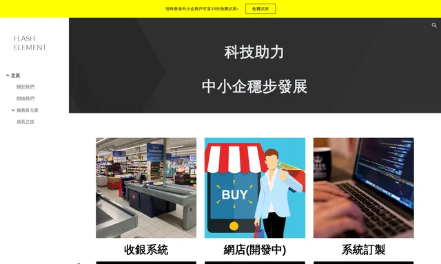 Flash Element Gobal 收銀機系統、企業資源管理系統、客戶關係管理系統，度身訂製系統