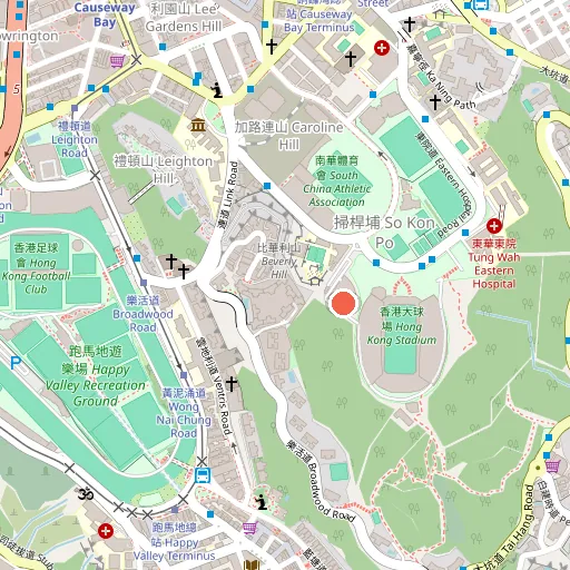 Hong Kong China Rugby 中國香港欖球總會位置地圖