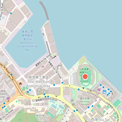 Siu Sai Wan Sports Ground位置地圖