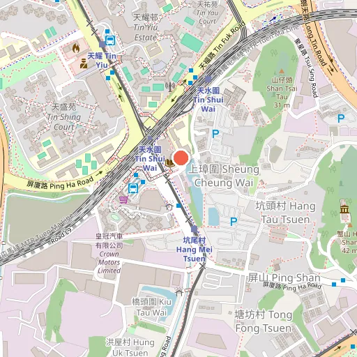 屏山天水圍體育館位置地圖