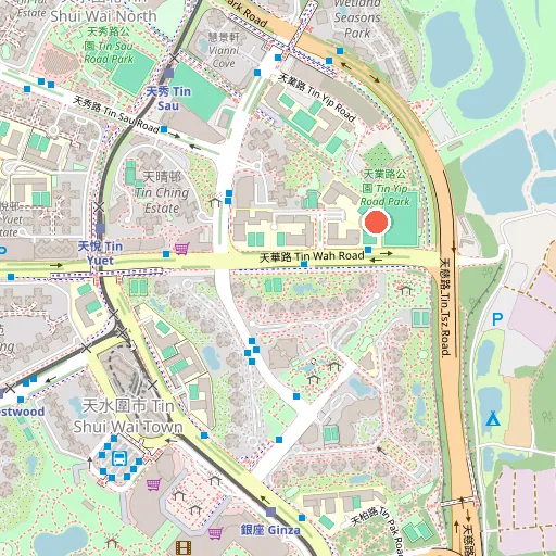 天業路足球場位置地圖