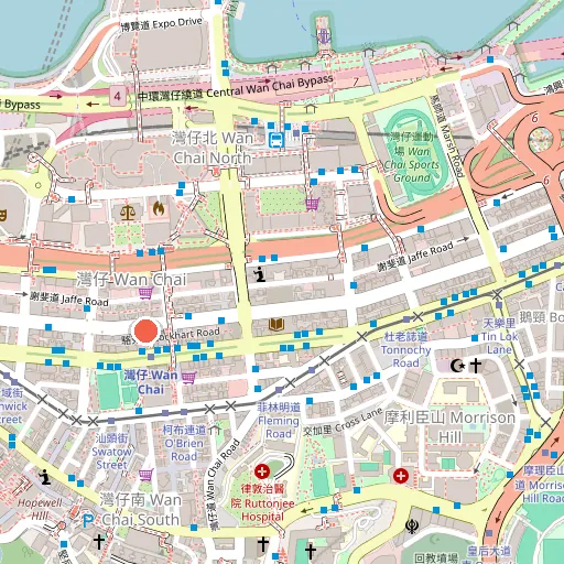 Wanchai Hash House Harriers - WH3位置地圖