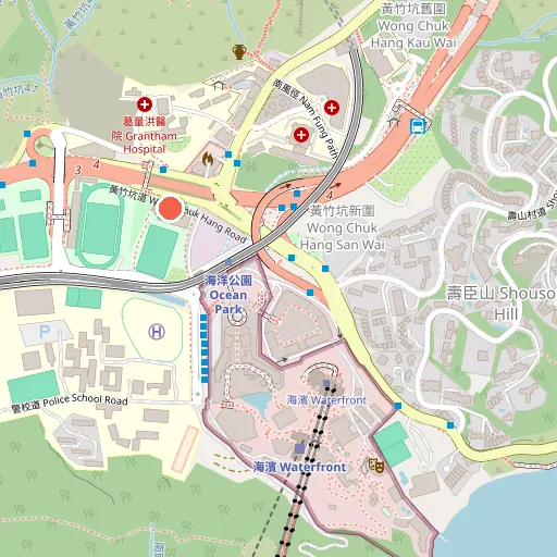 黃竹坑體育館位置地圖