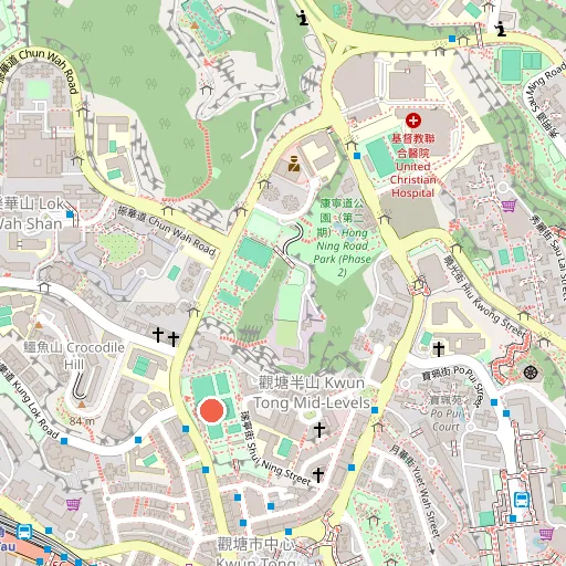 康寧道足球場位置地圖