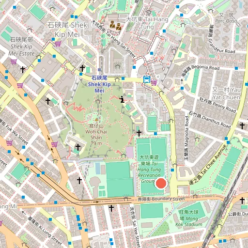 大坑東遊樂場位置地圖
