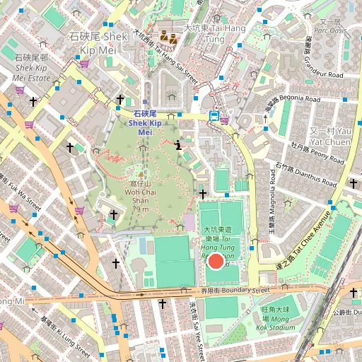 Tai Hang Tung Sports Pitch位置地圖