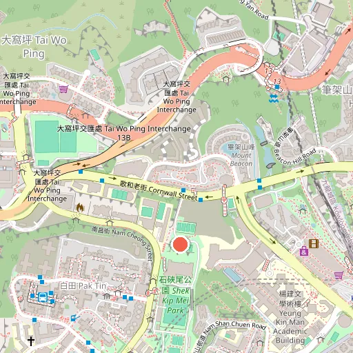 Shek Kip Mei Park Tennis Court位置地圖