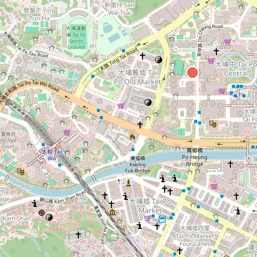Tai Po Sports Association Li Fook Lam Indoor Sports Centre位置地圖