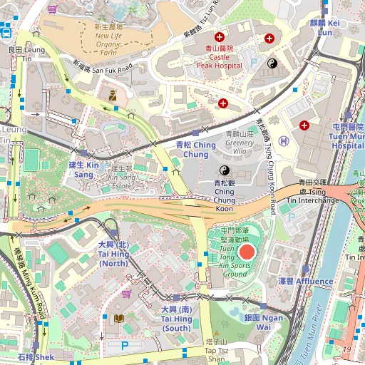 屯門鄧肇堅運動場位置地圖