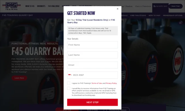 F45 Training Quarry Bay