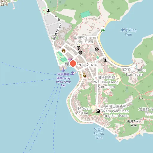 坪洲體育館位置地圖