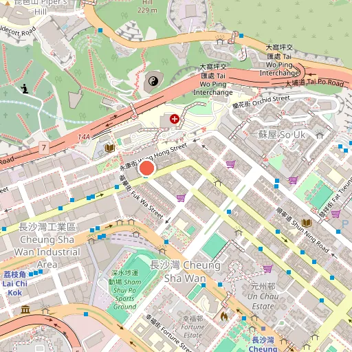 Excellence Fitness 荔枝角分店位置地圖
