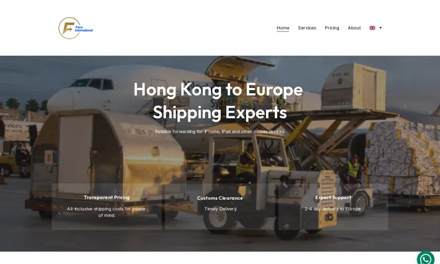 Face International: Hong Kong to Europe Shipping Experts