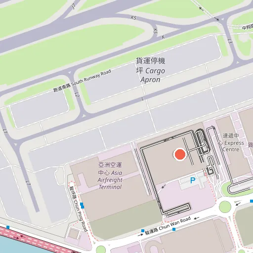 Cathay Pacific Cargo Terminal位置地圖
