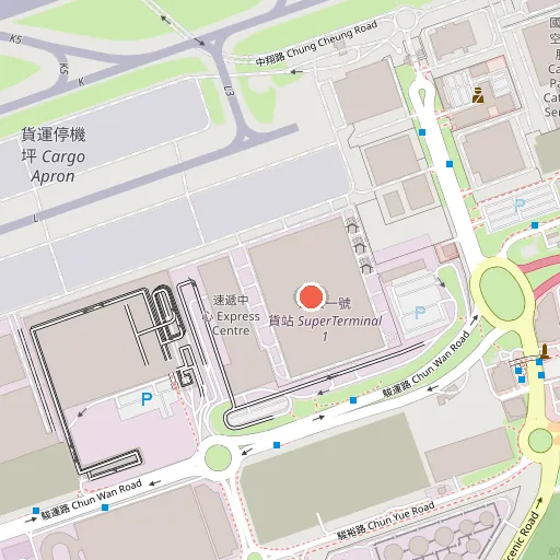Super Terminal 1 超級一號貨站位置地圖