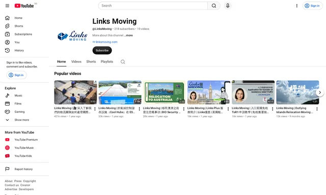 Links Moving Relocation