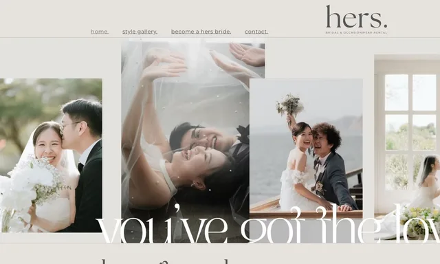 Hers. Bridal & Occasionwear Rental