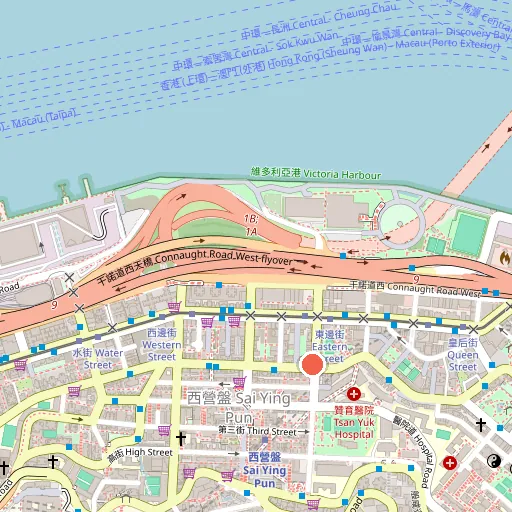 恩情護老中心 - 上環位置地圖