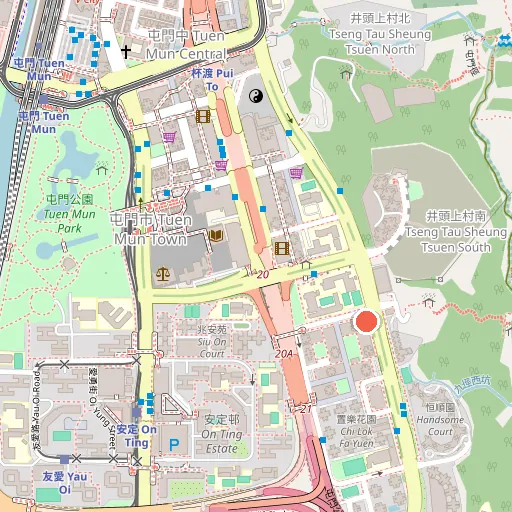 屯門萬寶商場位置地圖