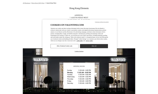 Valentino 香港圆方精品店
