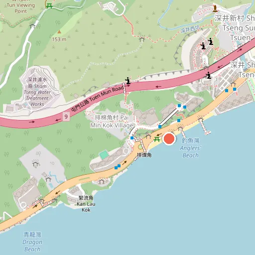 Angler's Beach Sham Tseng位置地圖