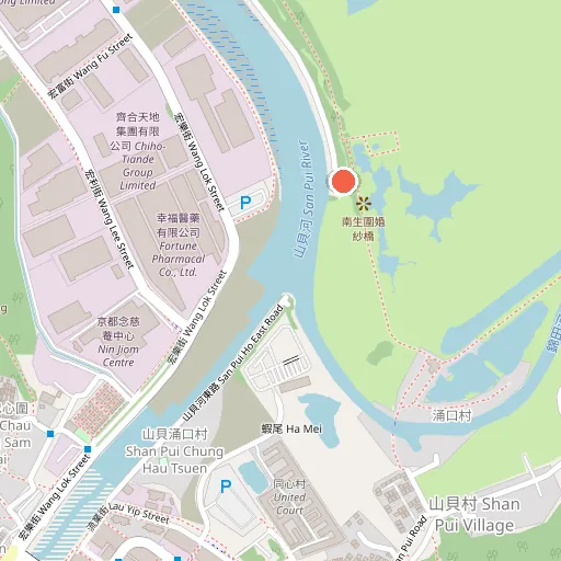 Nam Sang Wai位置地圖