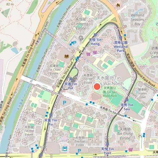 天秀路公園位置地圖