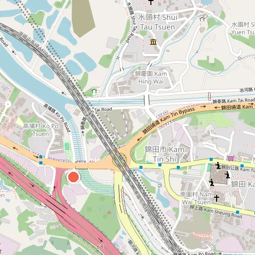 Kam Tin 錦田位置地圖