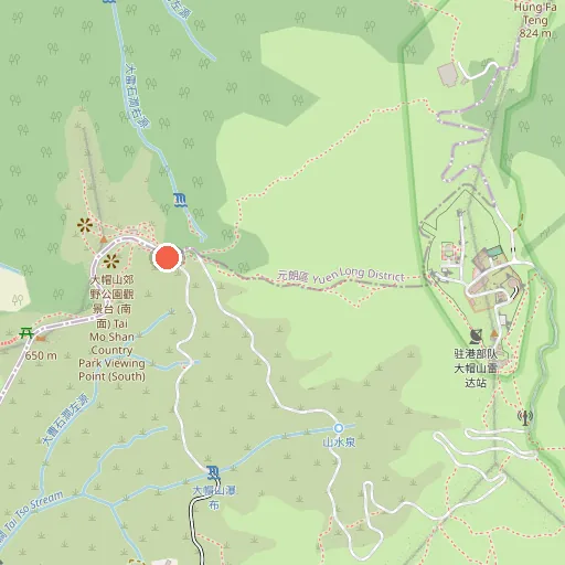 大帽山半山704米閘口停車場