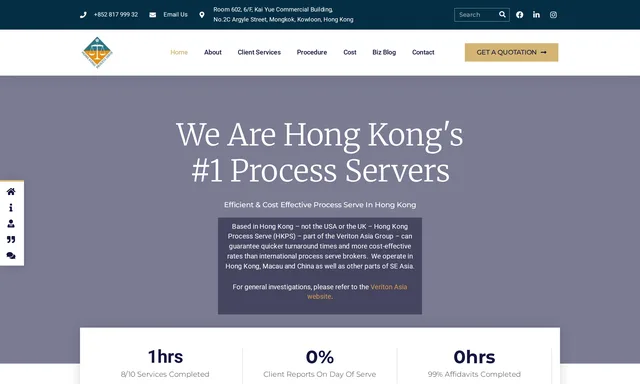 Hong Kong Process Serve