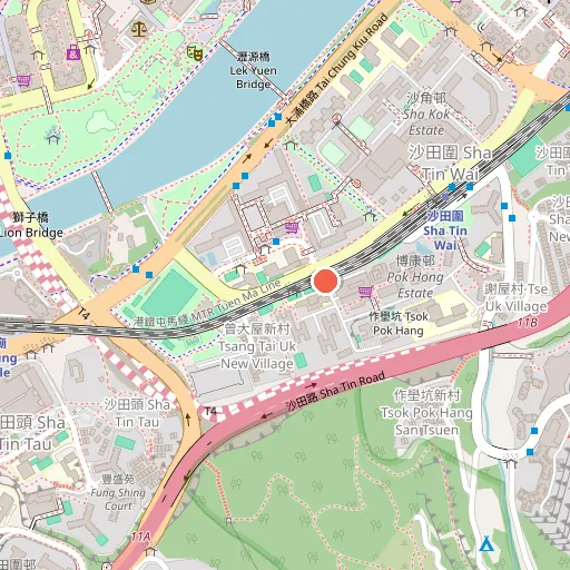 沙田區位置地圖