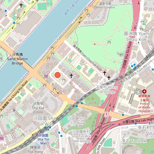 沙田交通安全公園位置地圖