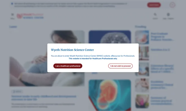Wyeth Nutrition Science Center HK