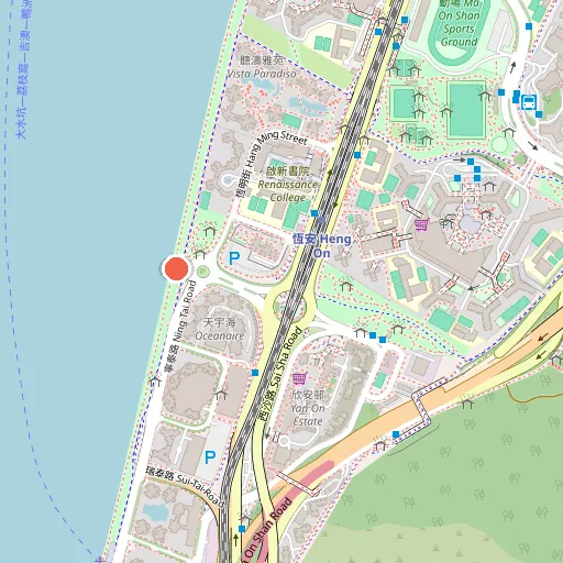 馬鞍山海濱長廊公廁位置地圖