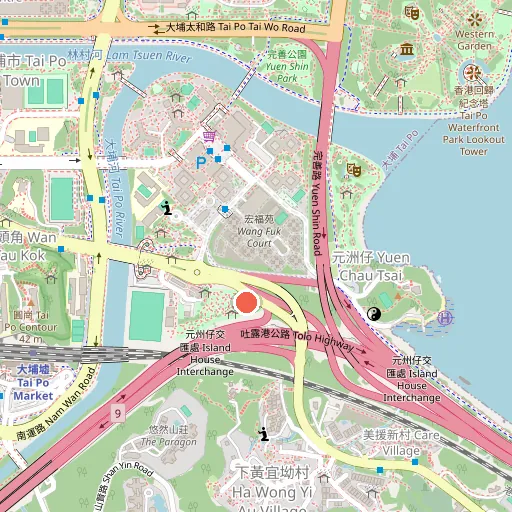 大埔廣福狗公園位置地圖