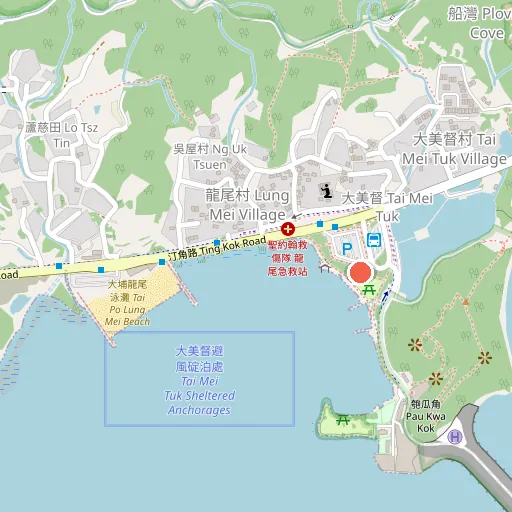 大埔大尾督位置地圖