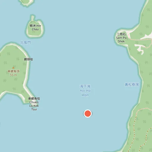 海下灣沙灘位置地圖
