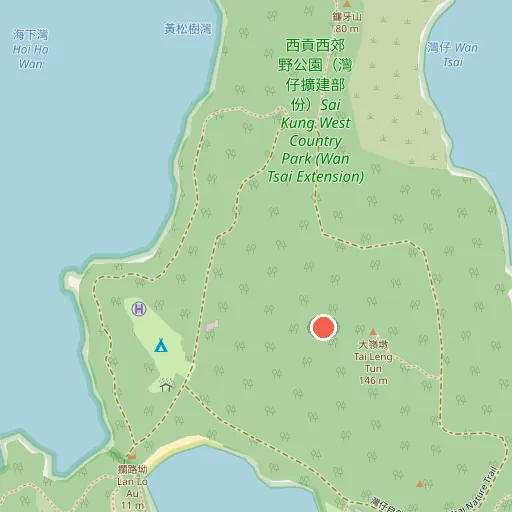 Sai Kung West Country Park位置地圖