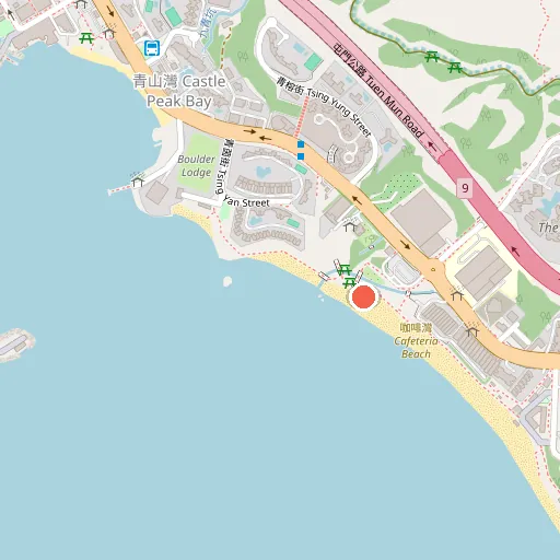 舊咖啡灣泳灘位置地圖