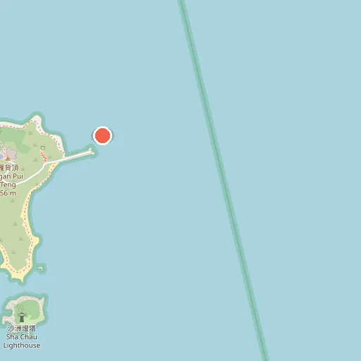 沙洲及龍鼓洲海岸公園位置地圖