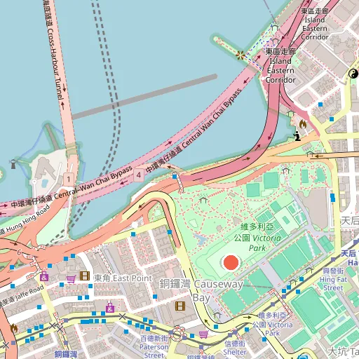 維園大草地位置地圖