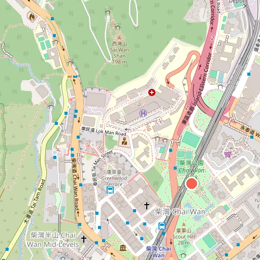 Chai Wan Park位置地圖