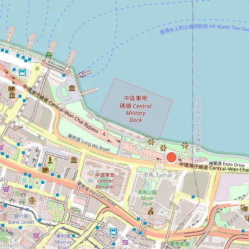 金鐘添馬公園位置地圖