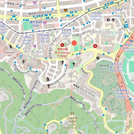 灣仔公園位置地圖