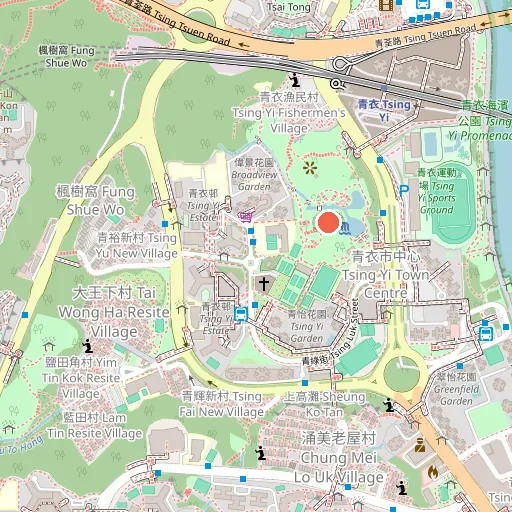青衣公園位置地圖