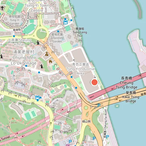 Cheung Fai Road Promenade 長輝路海濱花園位置地圖