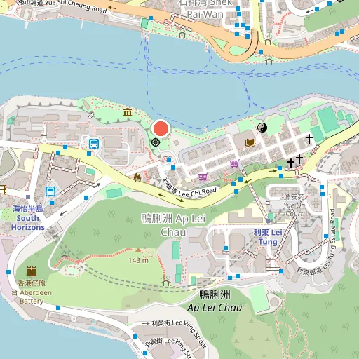 Ap Lei Chau Wind Tower Park位置地圖